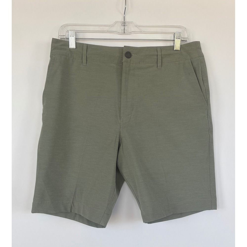 Faherty All Day Shorts Mens 31 Olive Green Hybrid Board Shorts Quick Dry Stretch